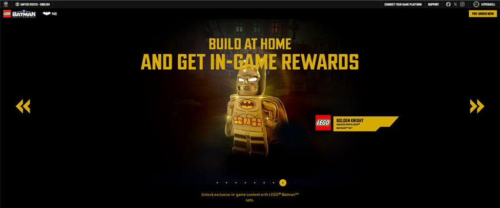 LEGO Batman: Legacy of the Dark Knight Physical LEGO set tie-in