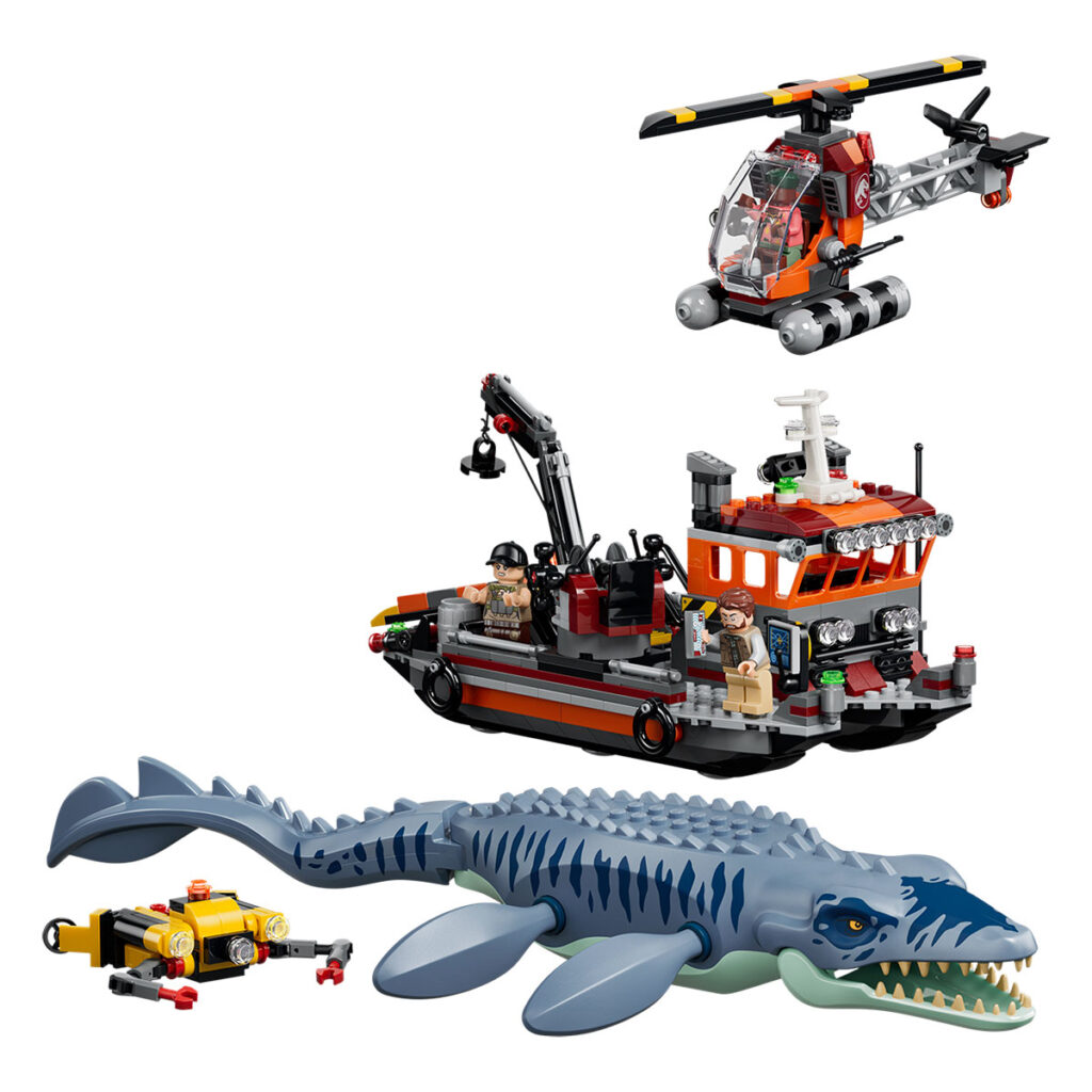LEGO Jurassic World Mosasaurus Dinosaur Boat Attack (77983)