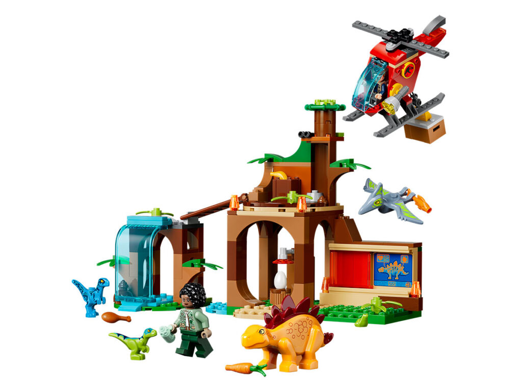 LEGO Jurassic World Velociraptor, Stegosaurus & Pteranodon Rescue (77981)