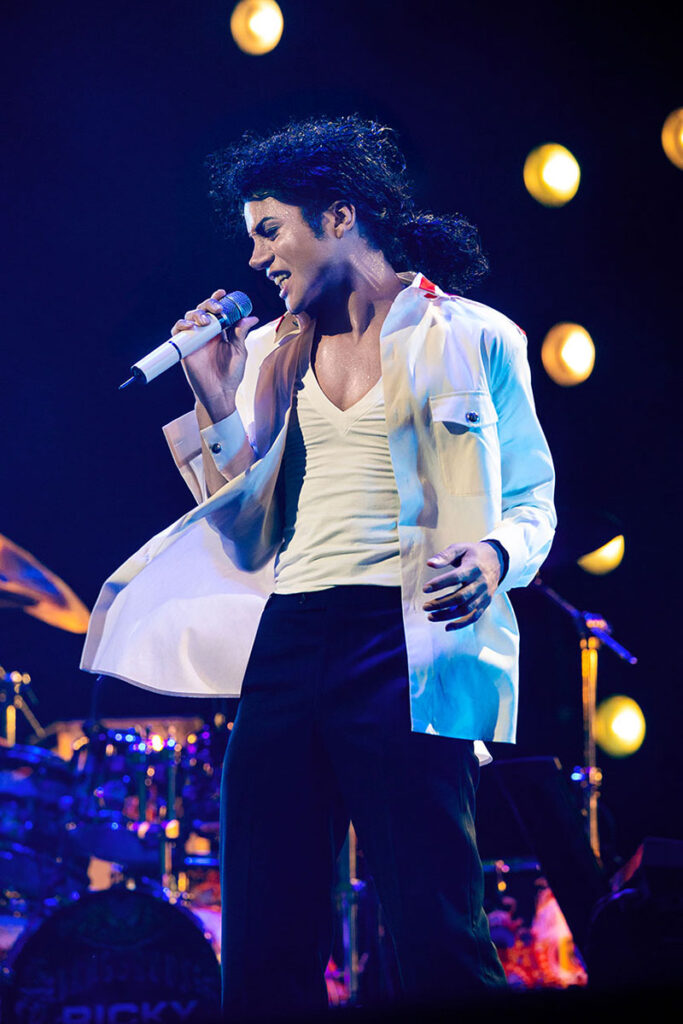 Jaafar Jackson portraying Michael Jackson in MICHAEL biopic directed by Antoine Fuqua