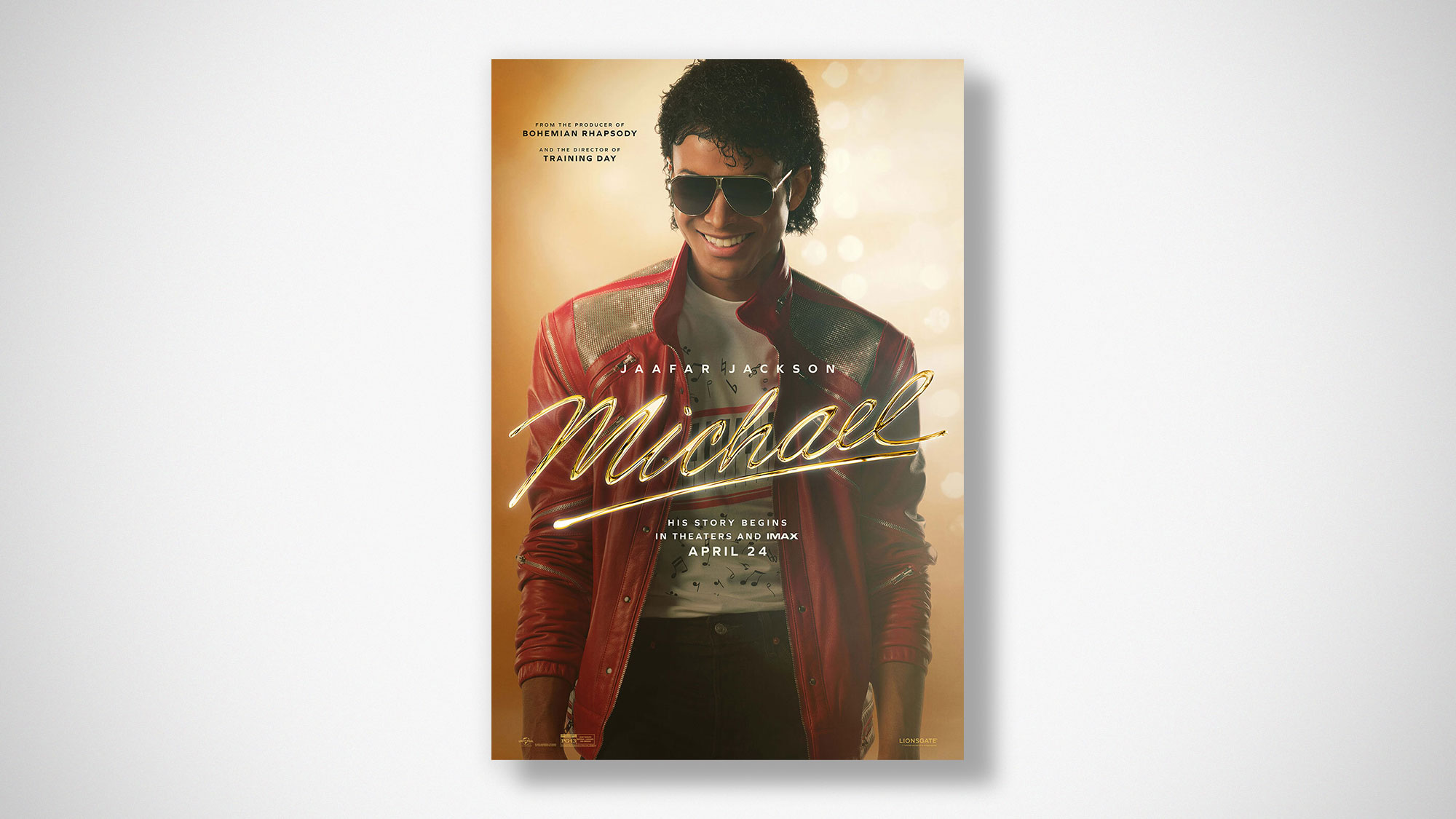 Jaafar Jackson portraying Michael Jackson in MICHAEL biopic directed by Antoine Fuqua
