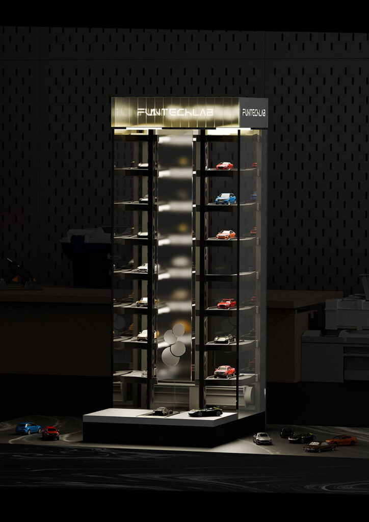 Parksible Smart Garage for Model Cars