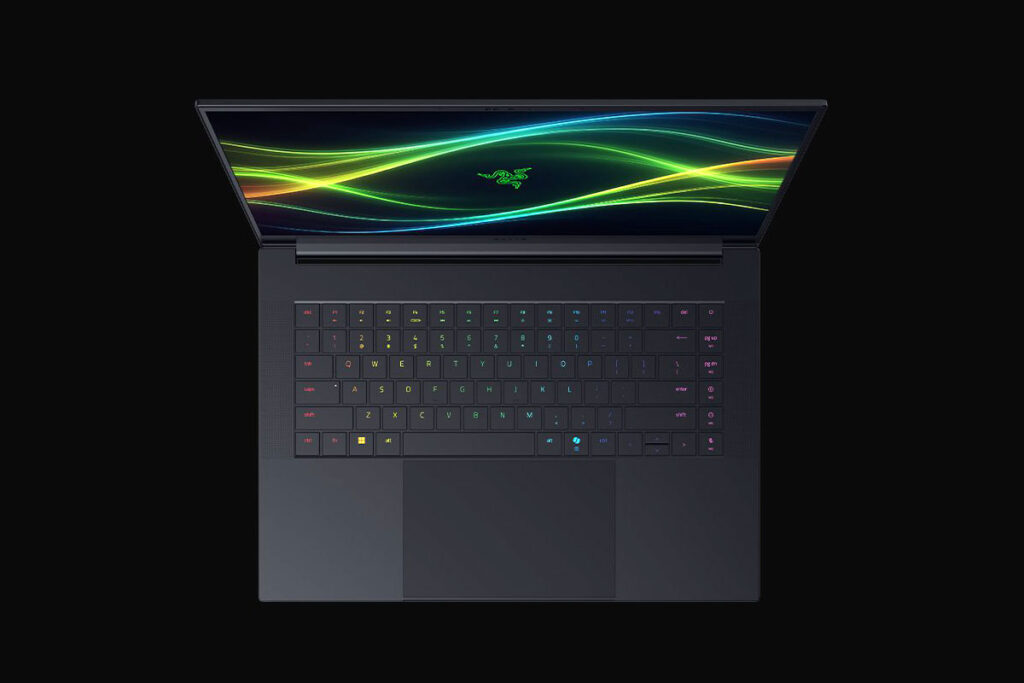Razer Blade 16 2026 gaming laptop with OLED display and RTX 50 Series graphics in slim black aluminum chassis