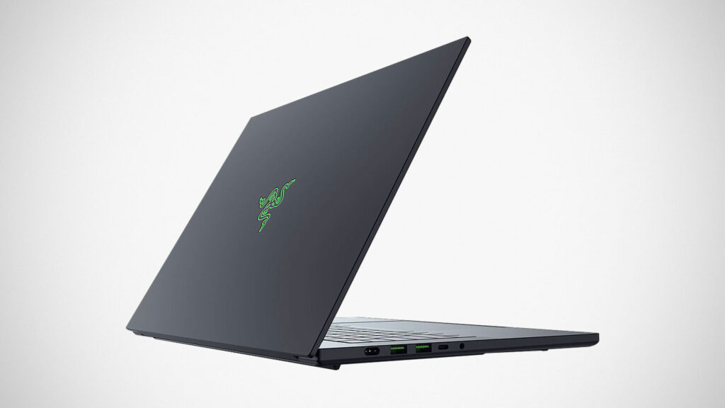 Razer Blade 16 2026 gaming laptop with OLED display and RTX 50 Series graphics in slim black aluminum chassis