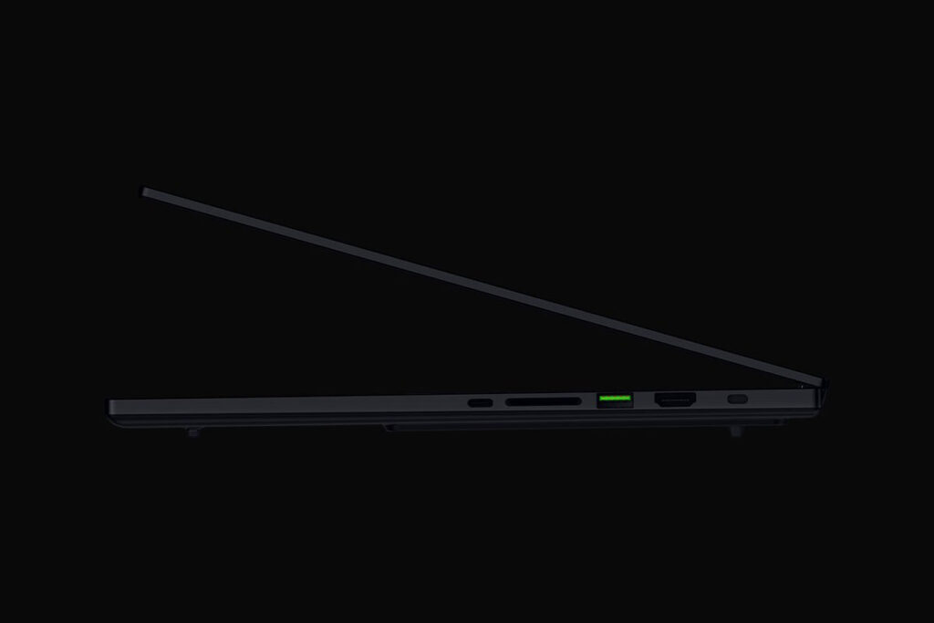 Razer Blade 16 2026 gaming laptop with OLED display and RTX 50 Series graphics in slim black aluminum chassis