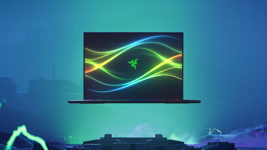 Razer Blade 16 2026 gaming laptop with OLED display and RTX 50 Series graphics in slim black aluminum chassis
