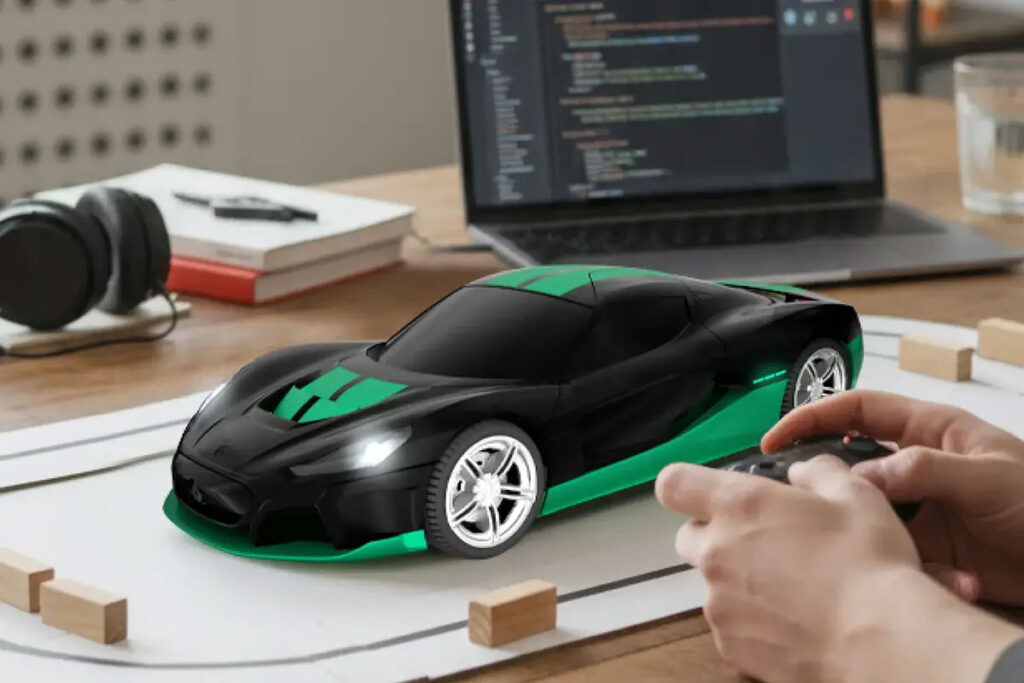 CircuitMess Rimac Nevera RC Replica 1:28 scale buildable STEM kit electric hypercar model