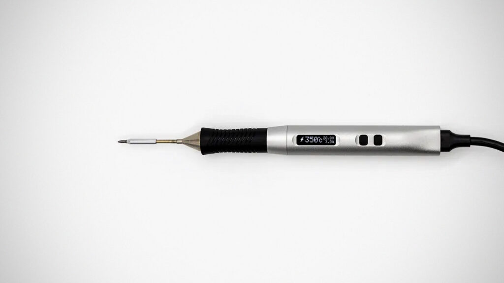 Solder Ninja Pen USB-powered portable soldering iron with OLED display and Weller RT tip compatibility