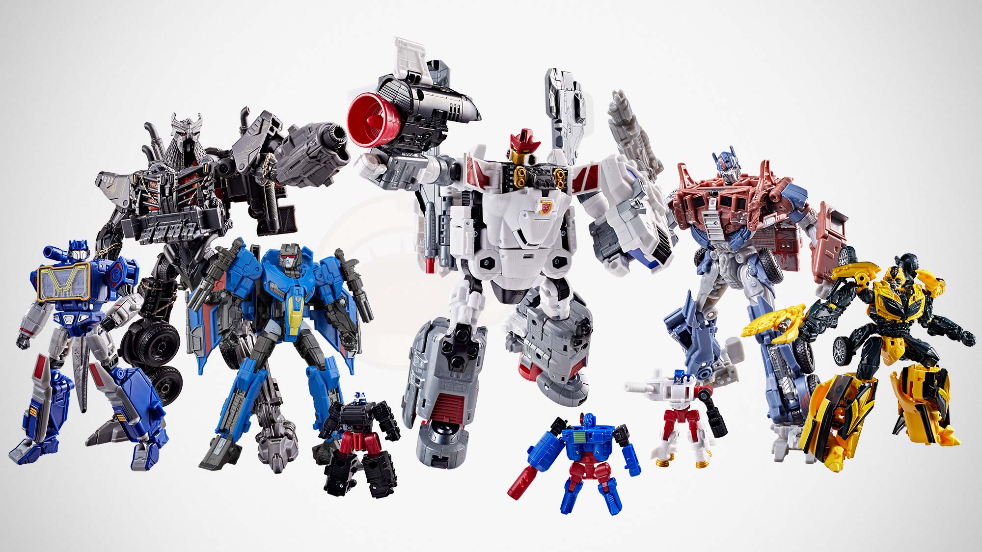 Transformers Studio Series 2026 figures Bumblebee Scourge Thundercracker Soundwave Optimus Prime Armada Jetfire lineup