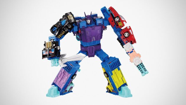 Takara Tomy Releases Technicolor Menasor with the Full Stunticon