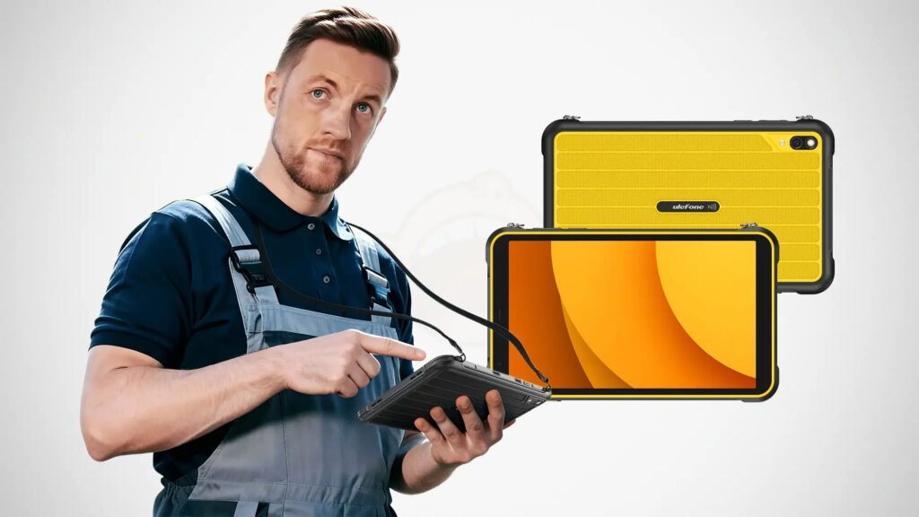 Ulefone RugKing Pad Pro rugged tablet with waterproof design and outdoor-ready display