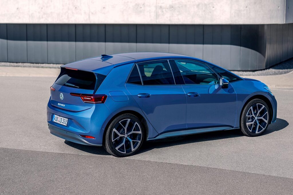 Volkswagen ID.3 Neo electric hatchback with updated exterior design and lighting
