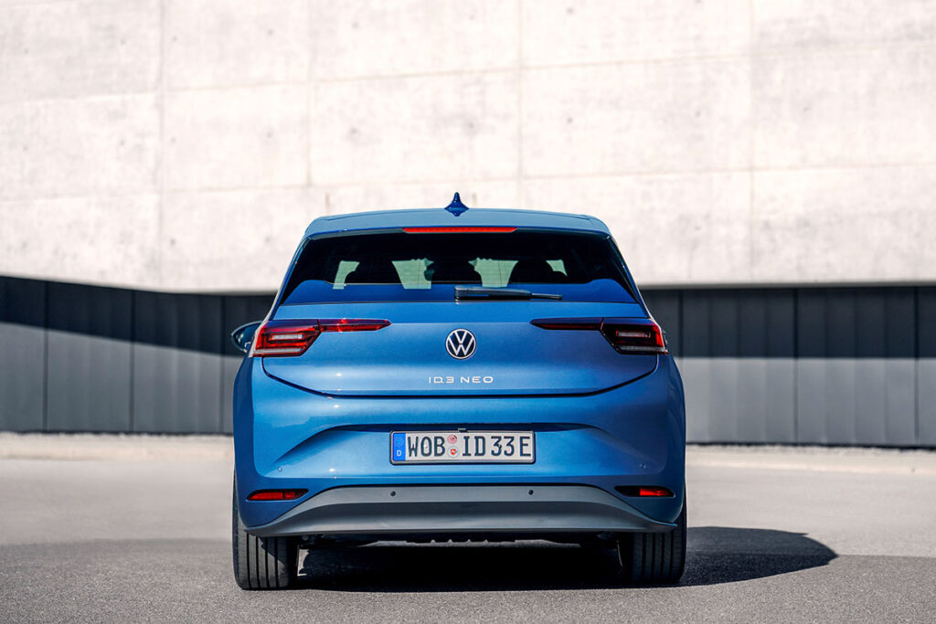 Volkswagen ID.3 Neo electric hatchback with updated exterior design and lighting