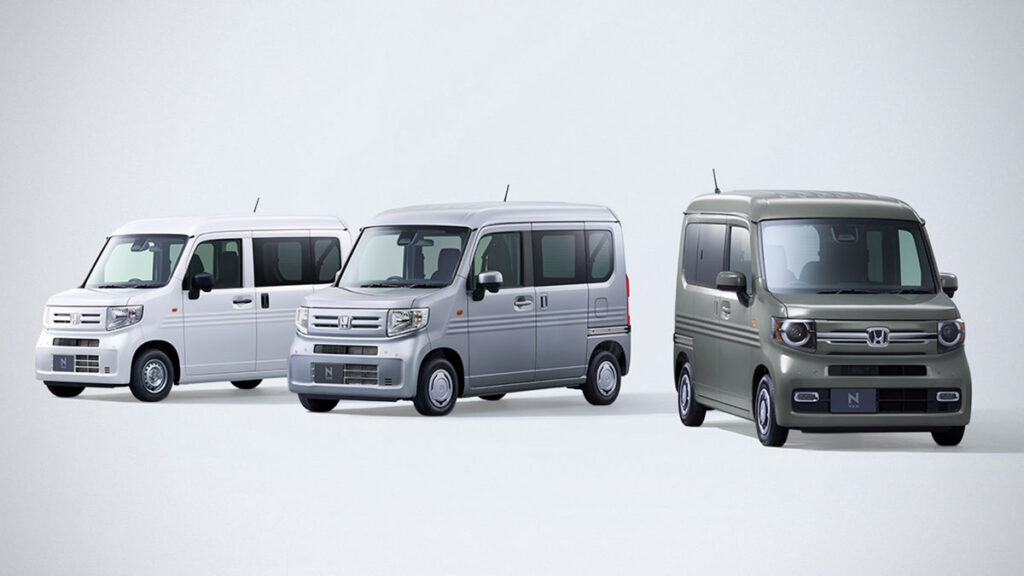 2026 Honda N-VAN kei cargo van with turbo option and refreshed interior display