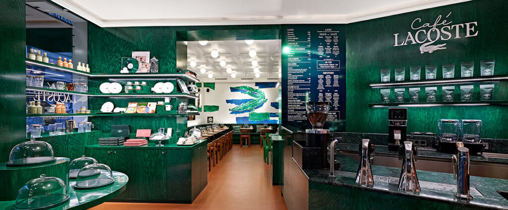 Café Lacoste Opens in Paris, France