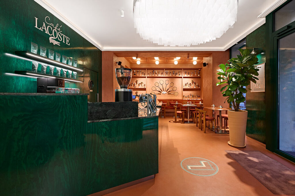 Café Lacoste Opens in Paris, France