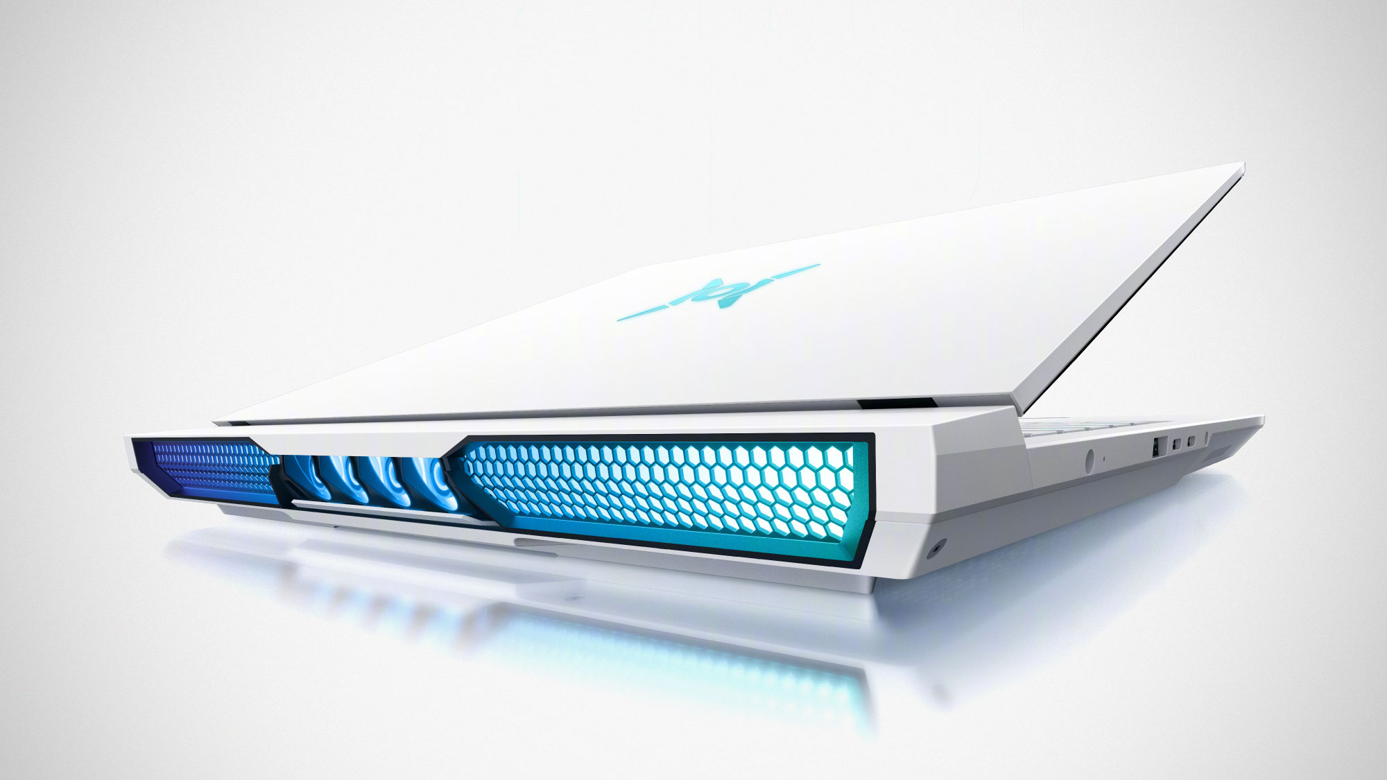 Honor WIN Gaming Laptop H9 with dual fans and jet-style rear cooling exhaust design