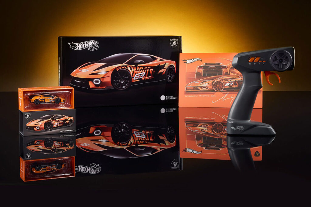 Hot Wheels RC 1:64 Lamborghini Temerario Alleggerita die-cast remote-control car with working lights