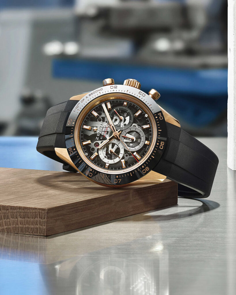 ZENITH Chronomaster Sport Skeleton 18-carat Rose Gold with Black Ceramic Bezel