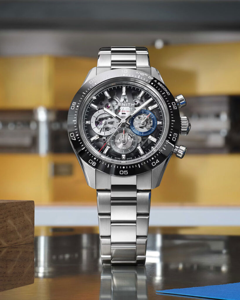 ZENITH Chronomaster Sport Skeleton Stainless Steel with Black Ceramic Bezel
