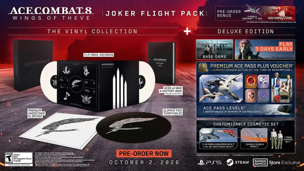 Ace Combat 8 Wings of Theve Video Game Joker Flight Pack