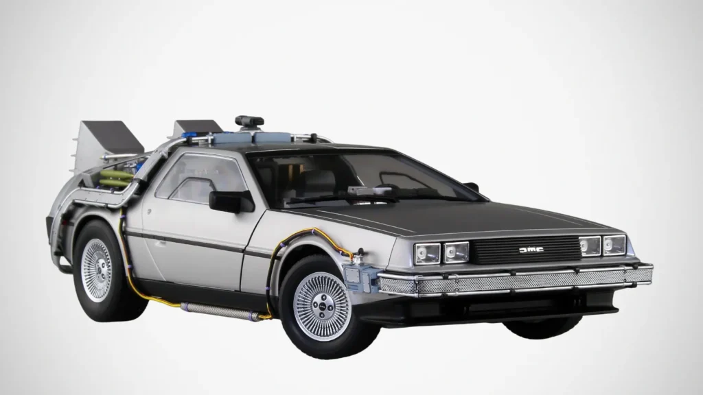 Aoshima BTTF I Time Machine Model Kit with Figure