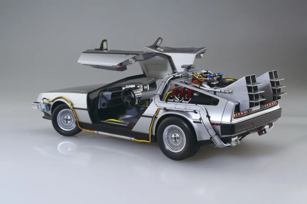 Aoshima BTTF I Time Machine Model Kit with Figure