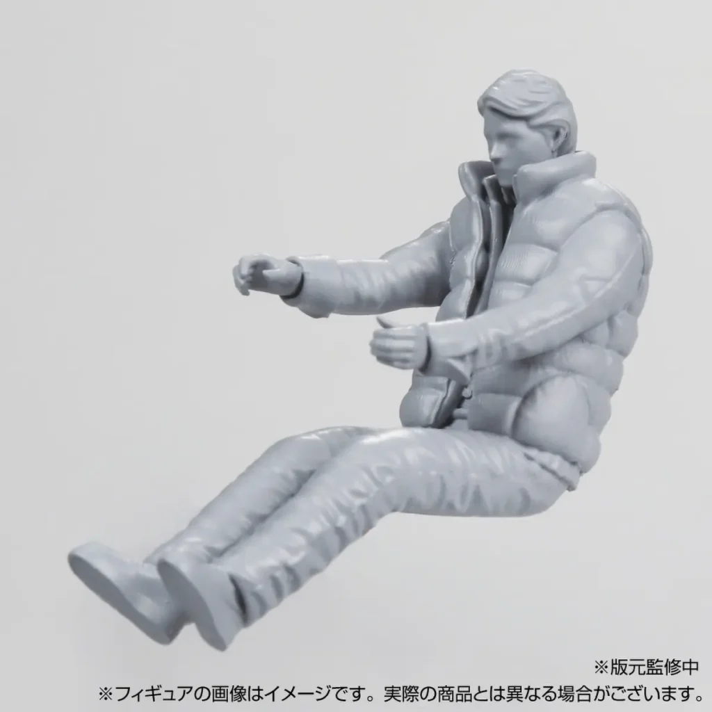 Aoshima BTTF I Time Machine Model Kit with Figure
