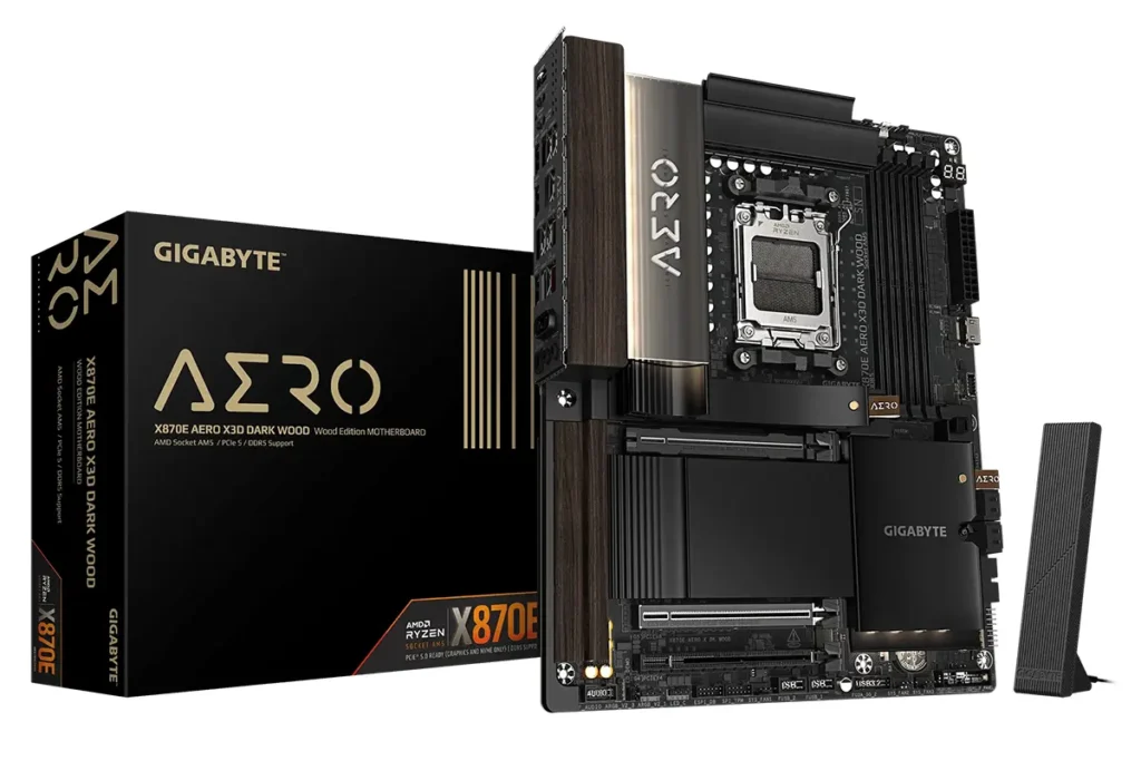 Gigabyte X870E AERO X3D DARK WOOD Motherboard