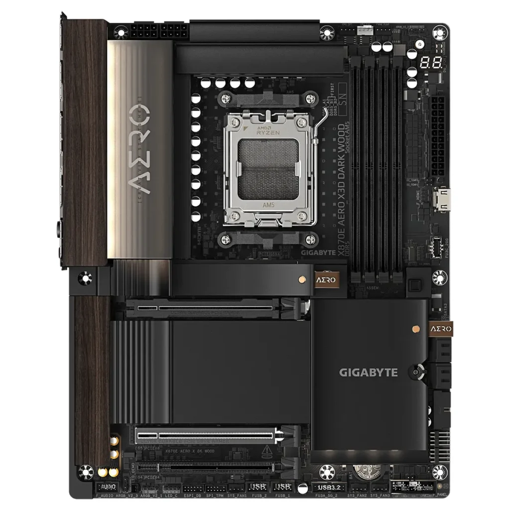 Gigabyte X870E AERO X3D DARK WOOD Motherboard
