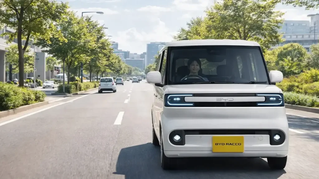 BYD RACCO Electric Vehicle in Japan
