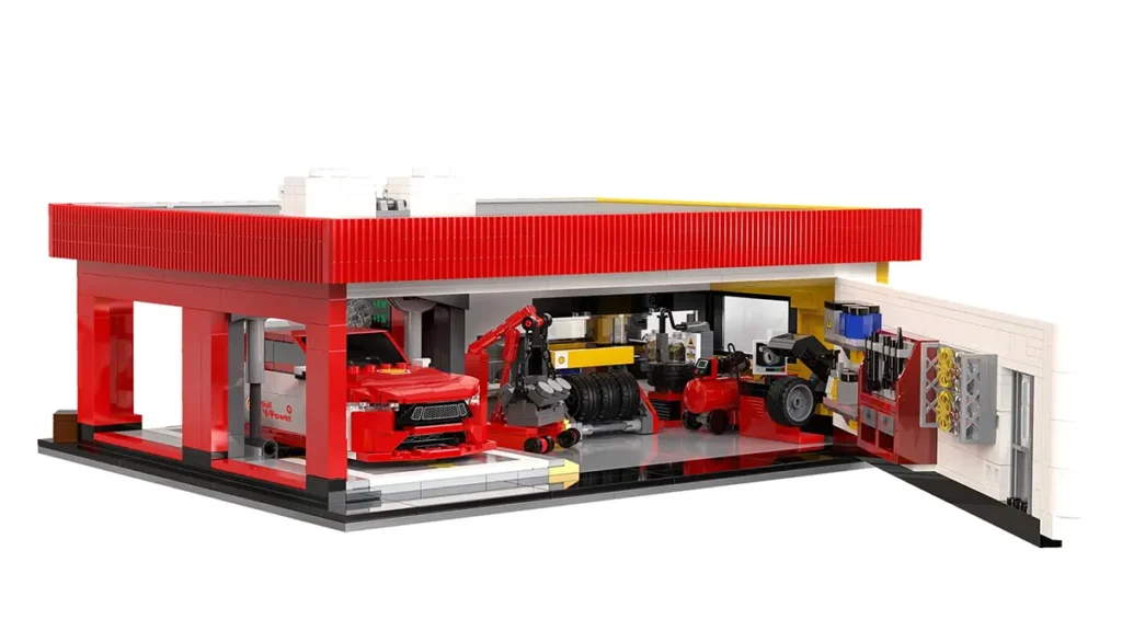 CaDA Bricks Shell Service Station C66025W