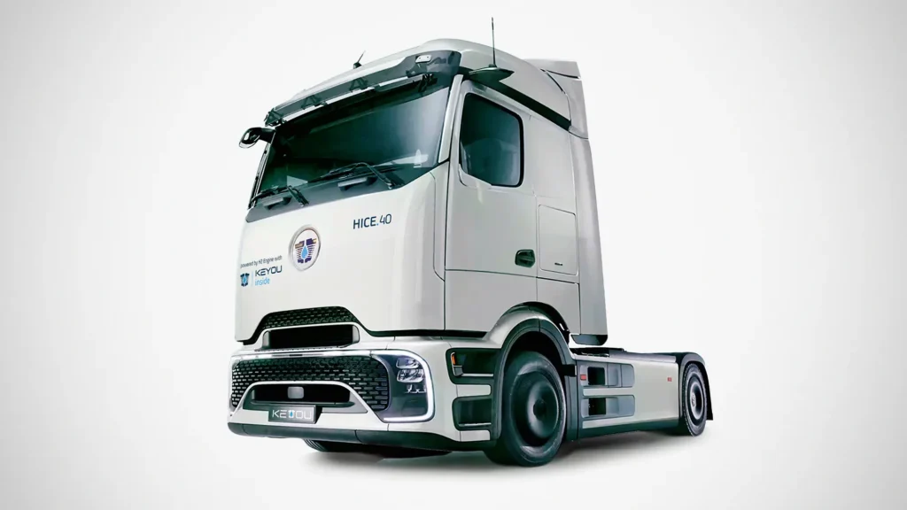 Daimler x KEYOU Hydrogen Combustion Trucks