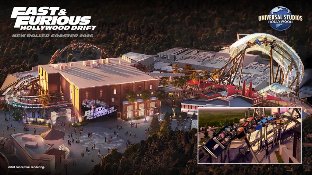 Fast & Furious Hollywood Drift Roller Coaster