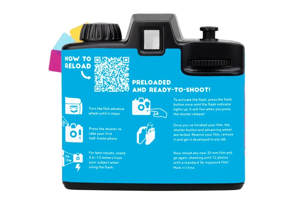 Half-frame Simple Use Reloadable Film Camera