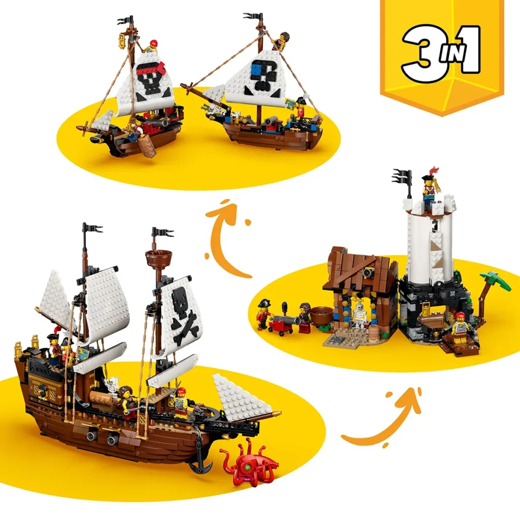 LEGO Creator 3-in-1 Iconic Pirate Ship (31387)