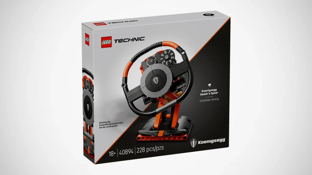 LEGO Technic Koenigsegg Sadair's Spear Steering Wheel (40894)