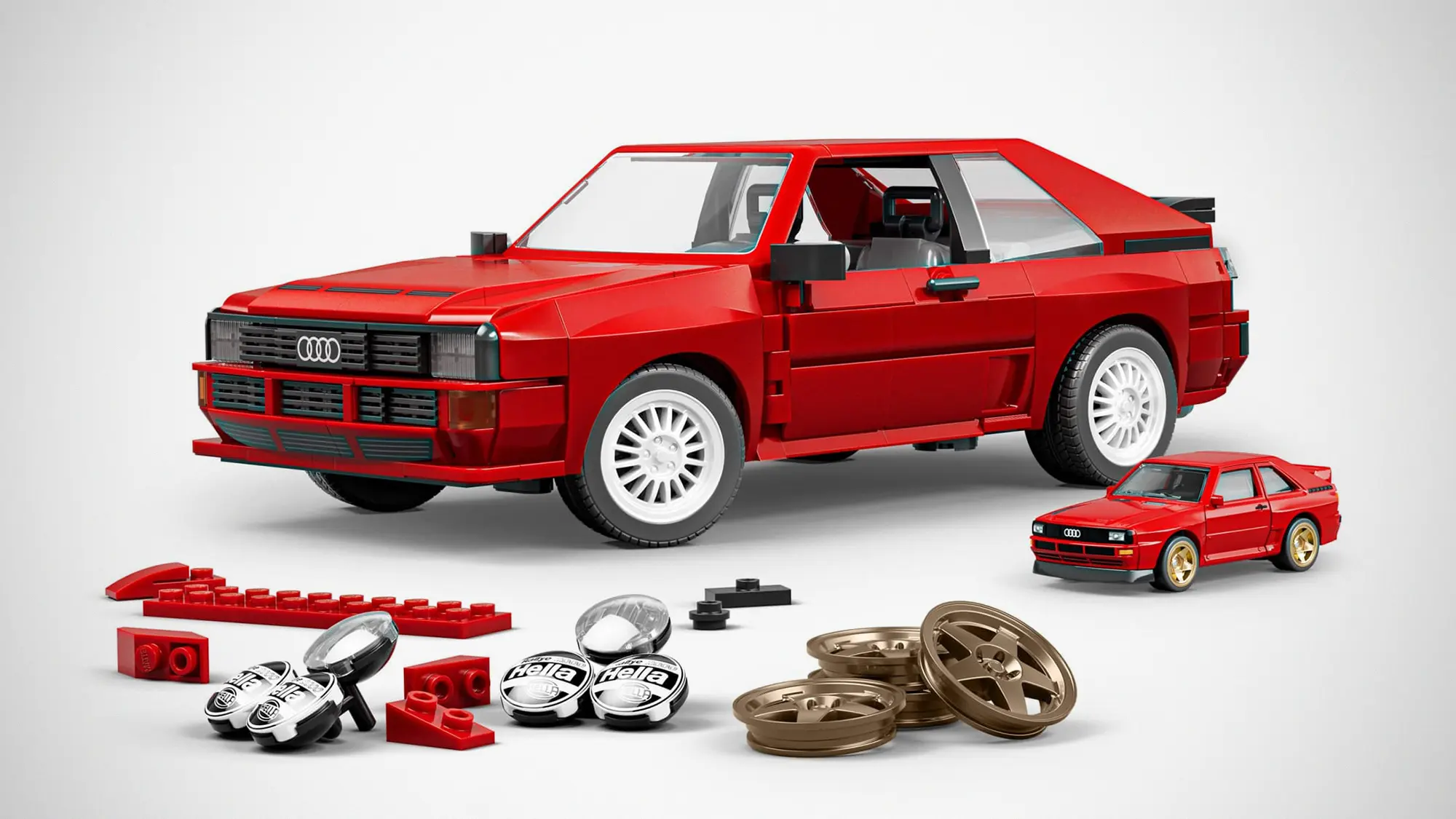 Mattel Brick Shop Hot Wheels '84 Audi Sport quattro Building Set