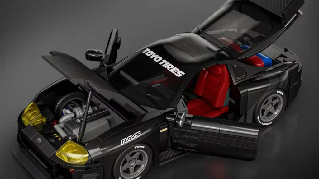 Mattel Brick Shop Hot Wheels '94 Toyota Supra Mk IV Building Set