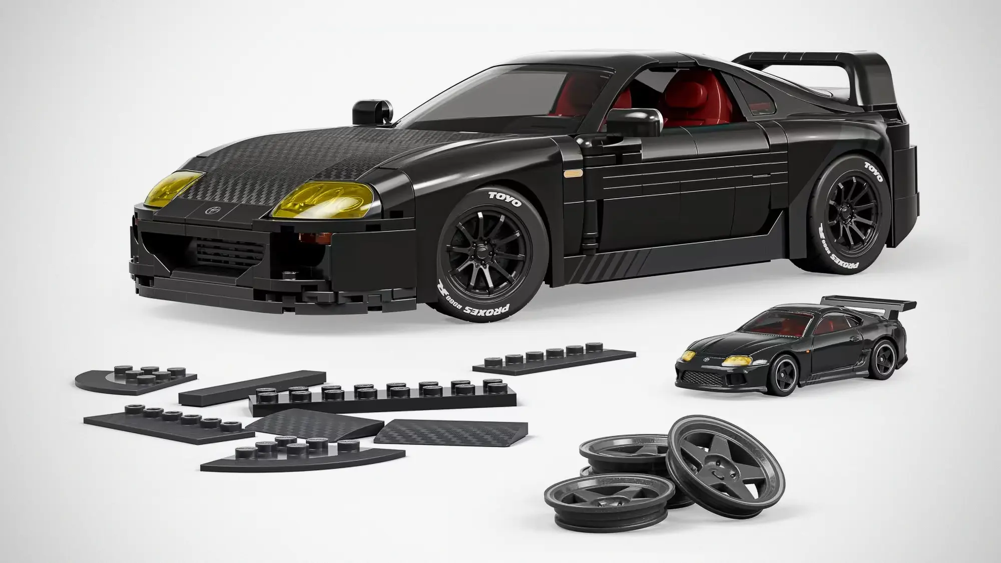Mattel Brick Shop Hot Wheels '94 Toyota Supra Mk IV Building Set