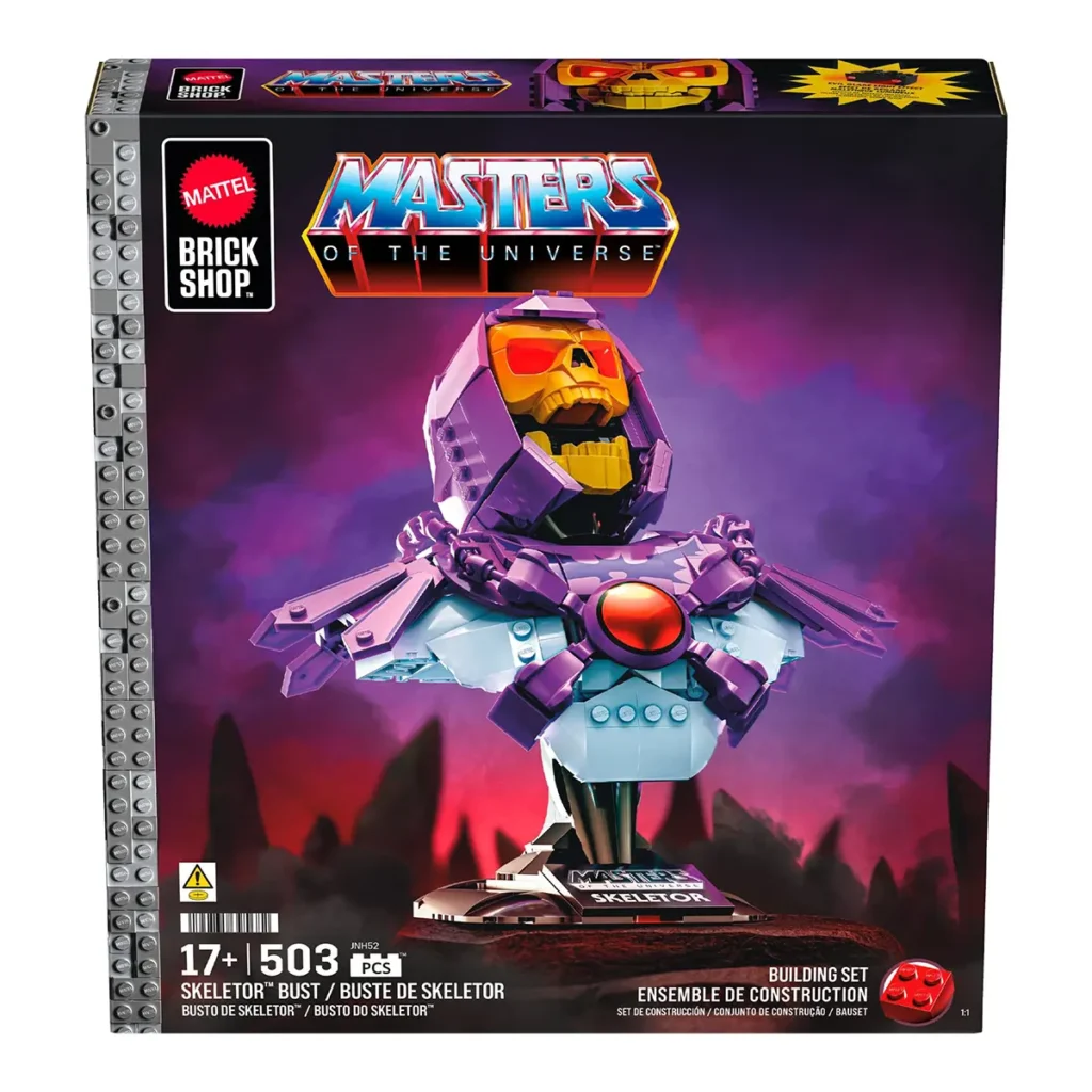 Mattel Brick Shop Masters of the Universe Buildable Skeletor Bust
