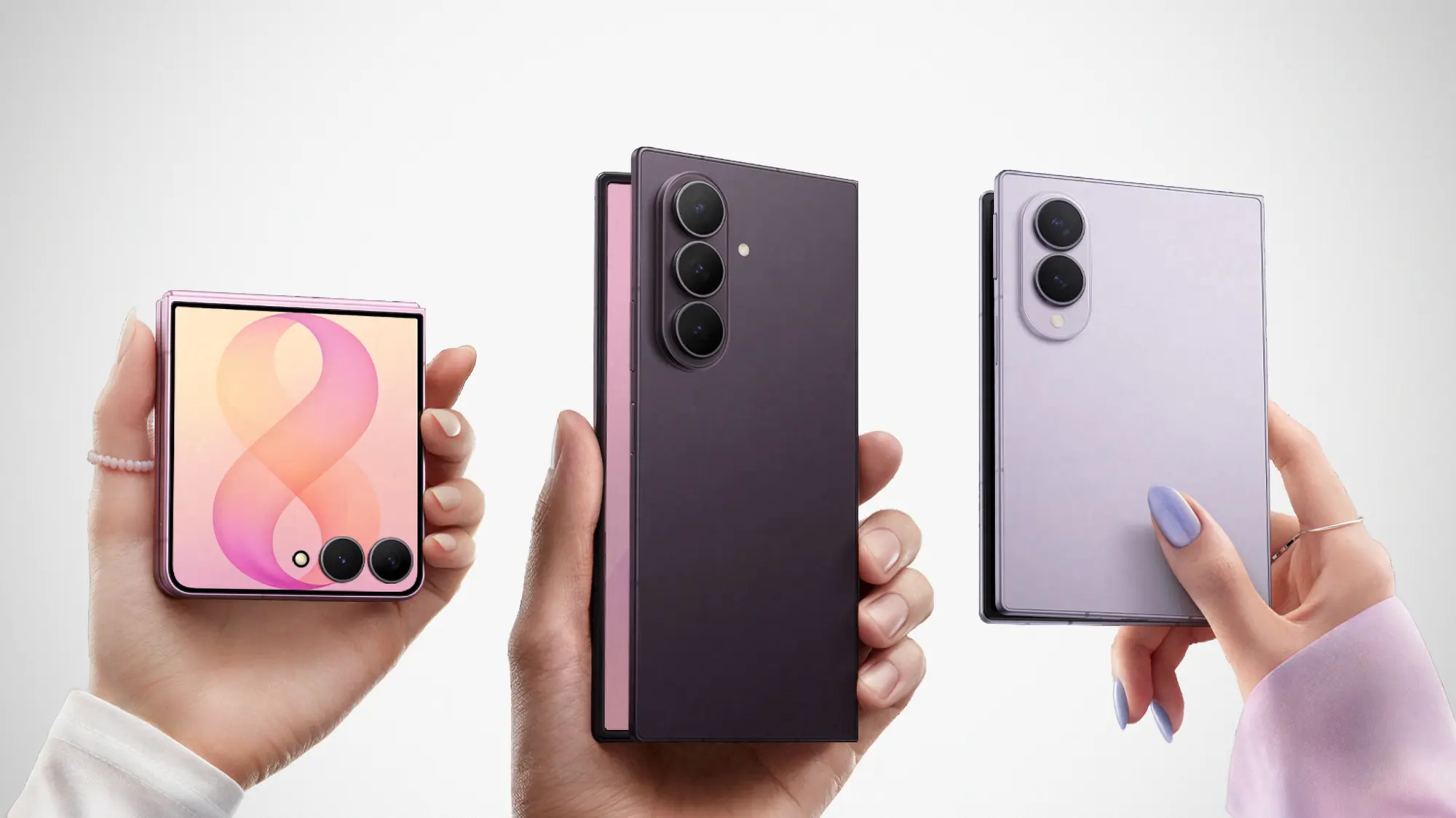 Samsung Galaxy Z Fold8 Ultra, Fold8, and Flip8