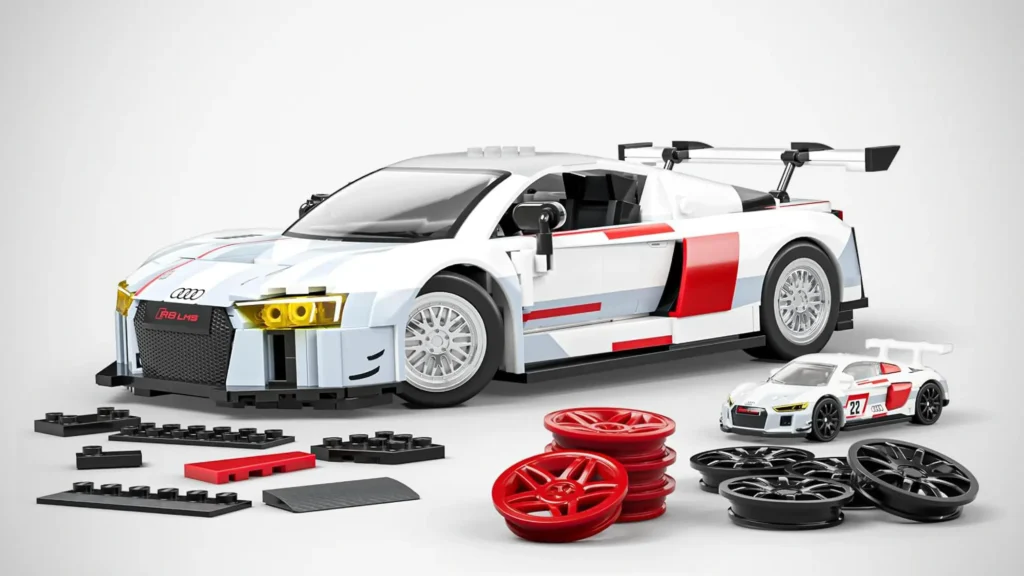 Mattel Brick Shop Hot Wheels ’15 Audi R8 LMS Deluxe Version