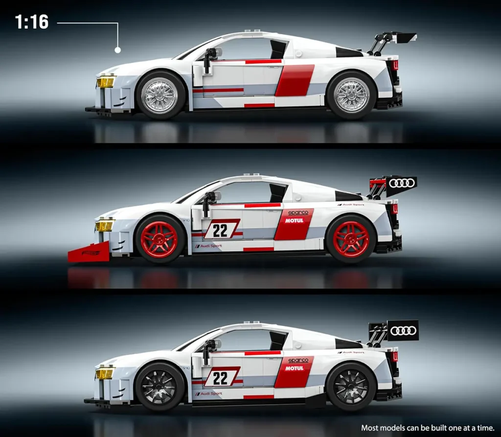 Mattel Brick Shop Hot Wheels ’15 Audi R8 LMS Deluxe Version