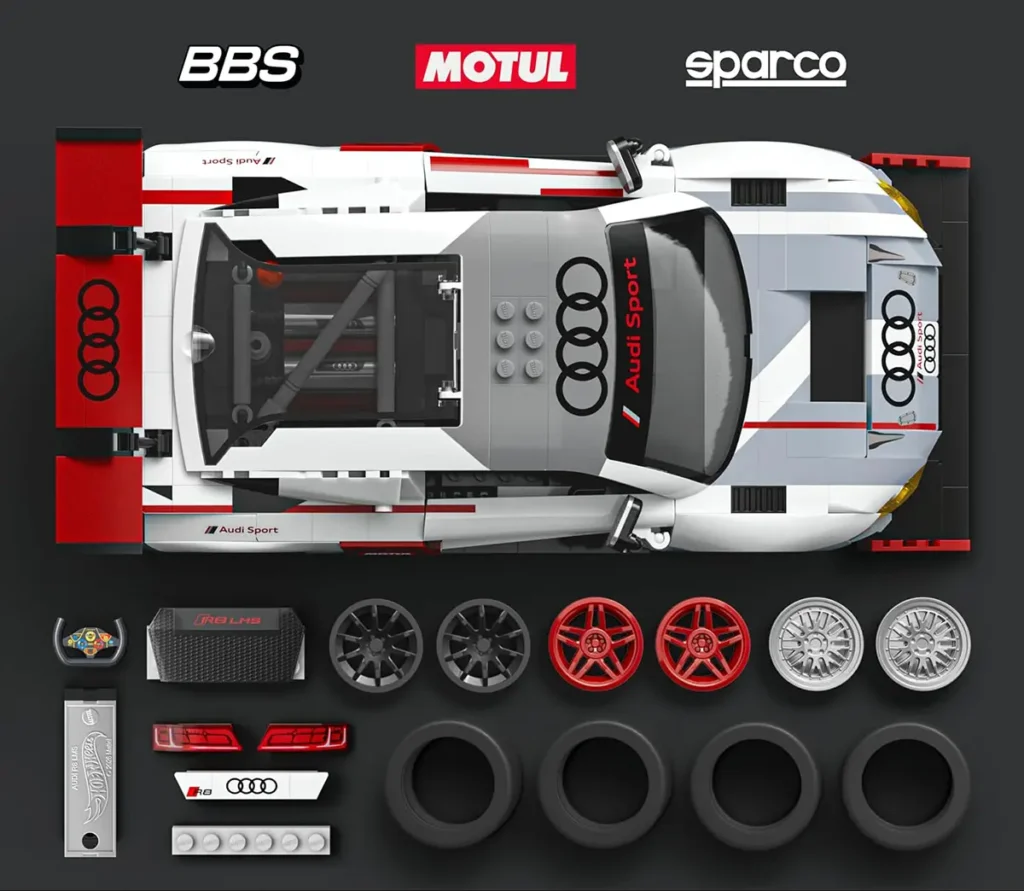 Mattel Brick Shop Hot Wheels ’15 Audi R8 LMS Deluxe Version