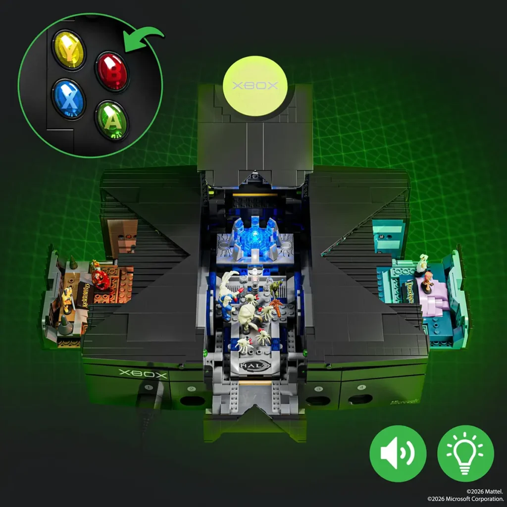 Mattel Brick Shop Microsoft Xbox Building Set