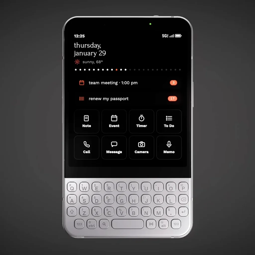 Minimal Phone 2 QWERTY Phone Kickstarter