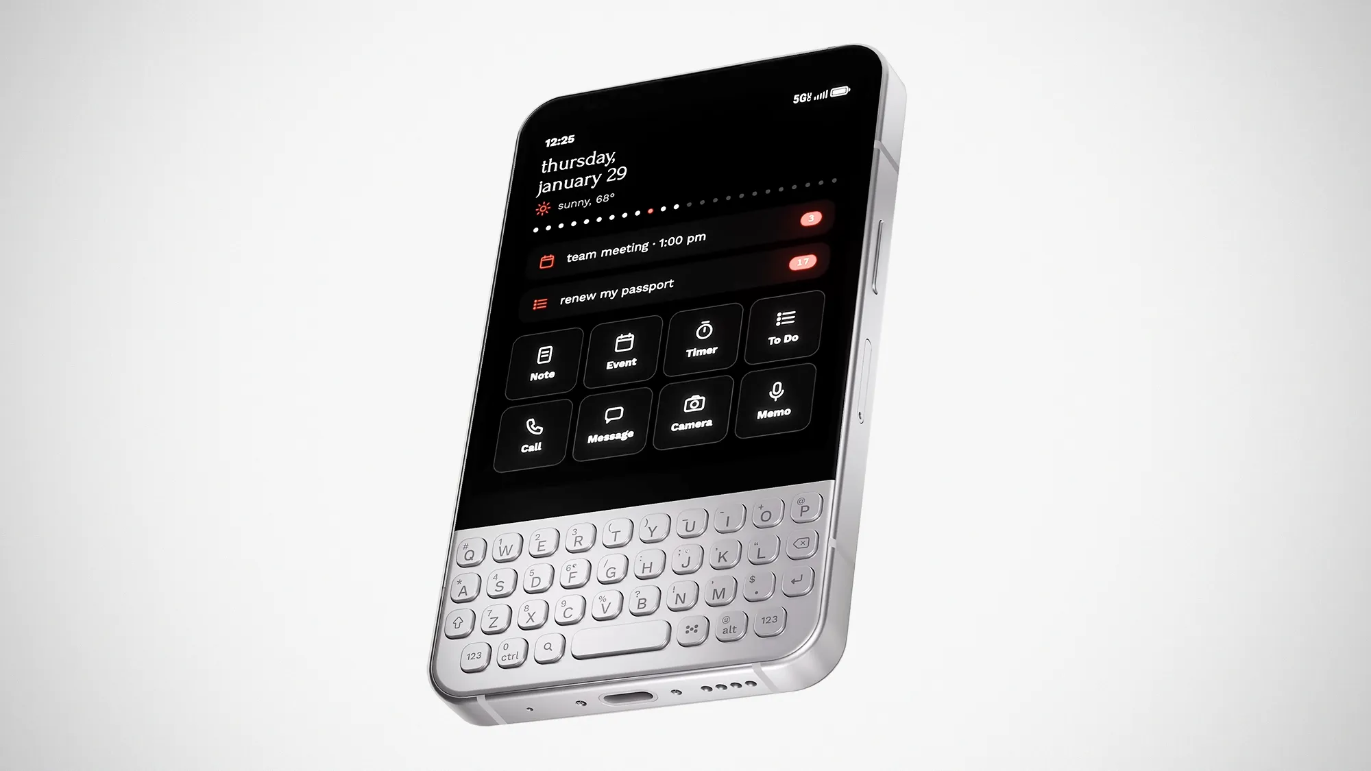 Minimal Phone 2 QWERTY Phone Kickstarter