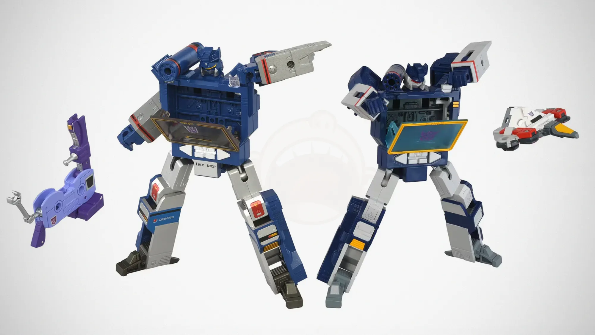 Takara Tomy Missing Link D-01 Soundwave and D-02 Soundwave (Anime Version)