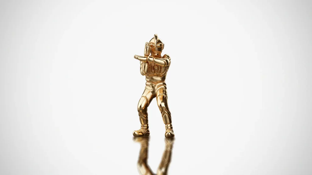 Ultraman 18K Gold Mini Figure
